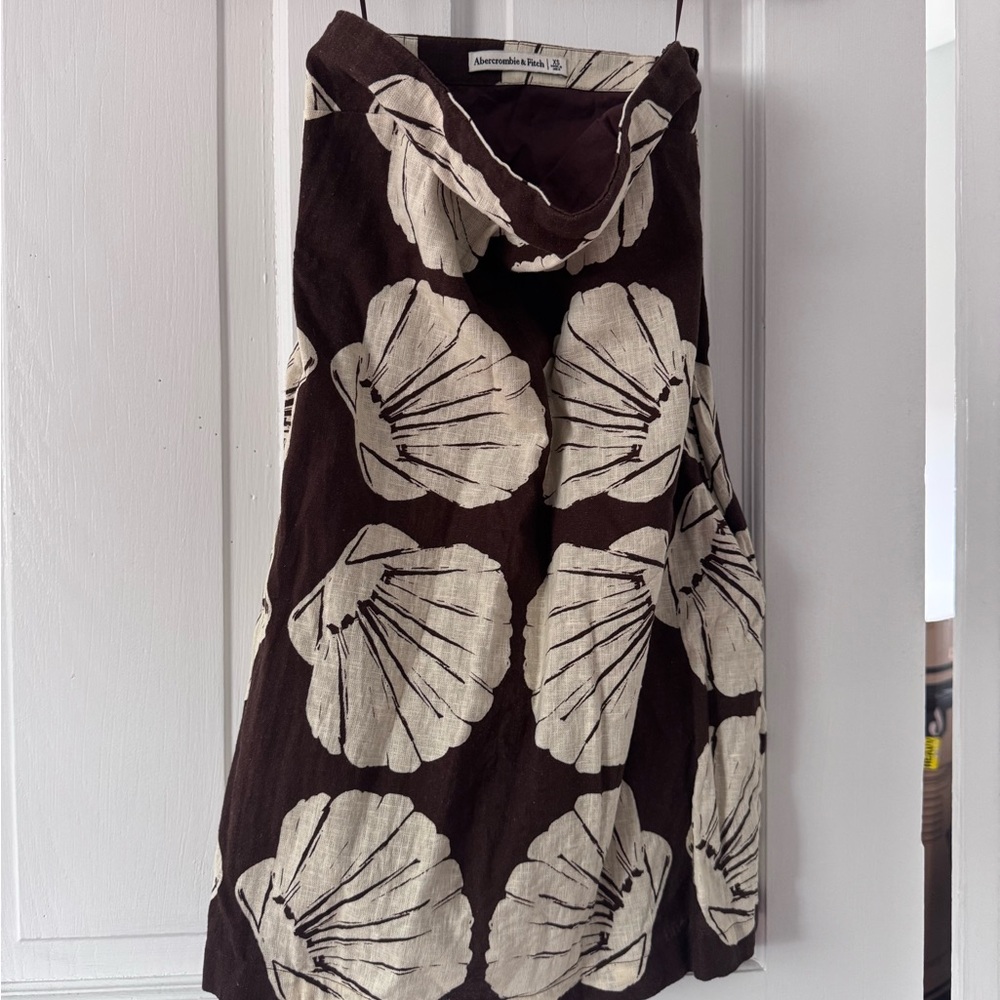 Abercrombie & Fitch Brown and Cream Mini Dress
